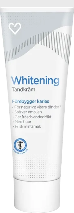 Hjärtats Tandkräm Whitening 75 ml Hjärtats