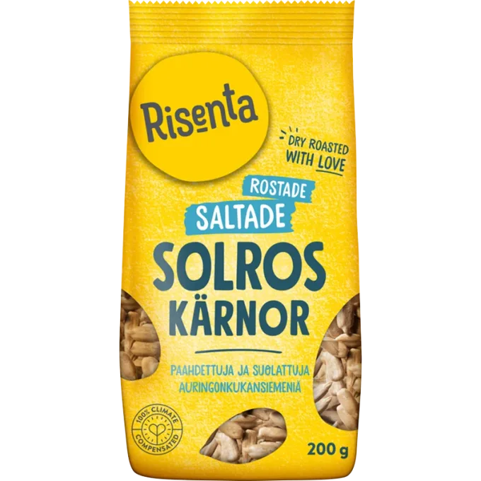 Risenta Solroskärnor Saltade/Rostade 200 g Risenta