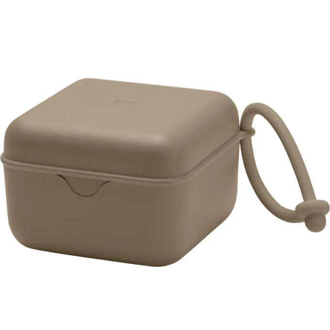 BIBS Pacifier Box Dark Oak Bibs