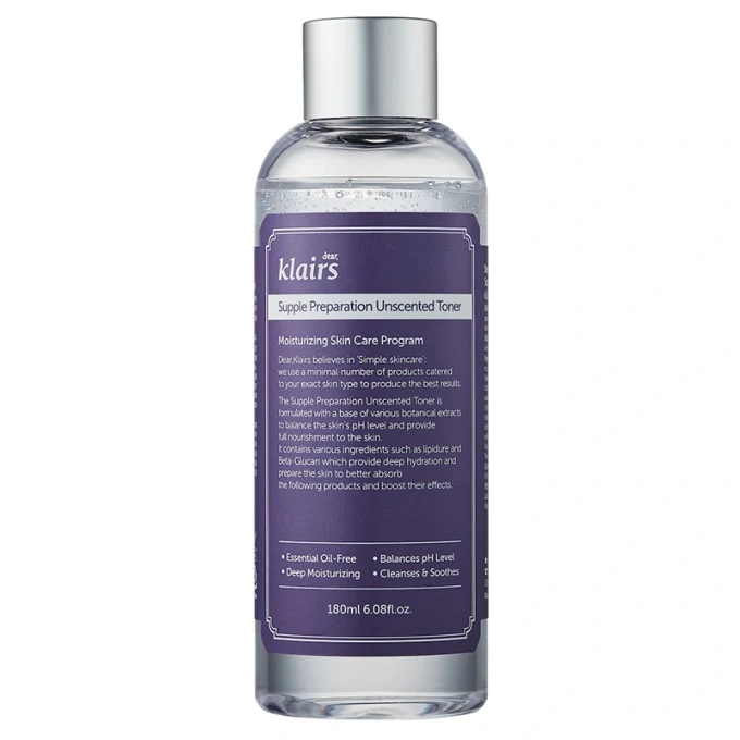Klairs Supple Preparation Unscented Toner 180 ml Klairs