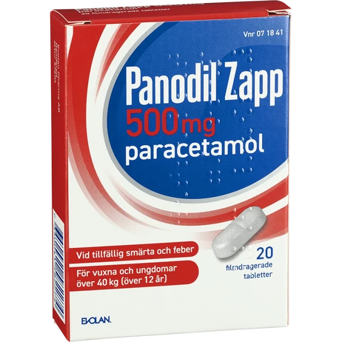 Panodil Zapp, filmdragerad tablett 500 mg, 20 st Panodil Zapp
