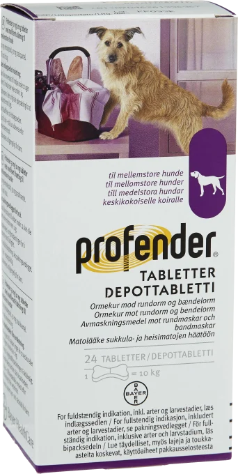Profender Tablett med modifierad frisättning 50mg/10mg Blister, 24tabletter 
