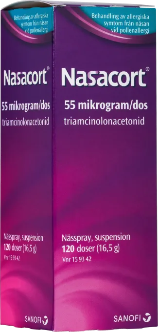Nasacort nässpray suspension 55 µg/dos 120 doser Nasacort