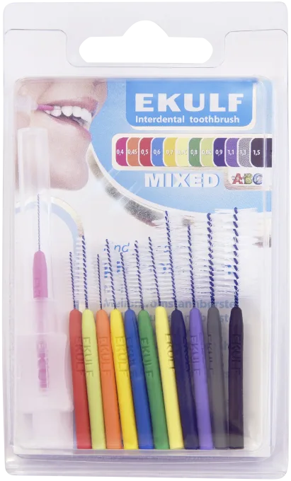 EKULF pH Professional Mellanrumstandborste Mix 12st Ekulf