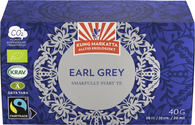 Kung Markatta Te Earl Grey Krav FT 20 påsar Kung Markatta