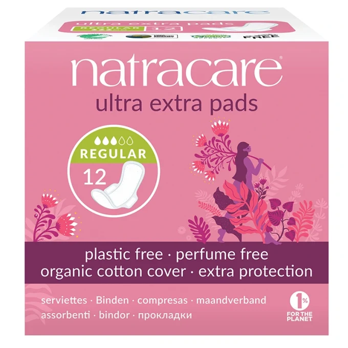 Natracare Binda Ultra Extra Normal med Vingar 12 st Natracare