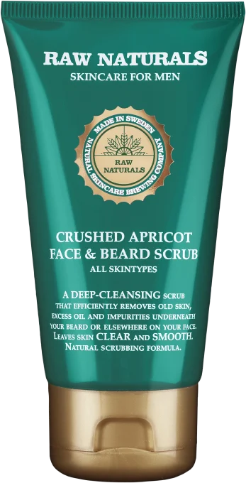 Raw Naturals Crushed Apricot Face & Beard Scrub 75 ml Raw Naturals
