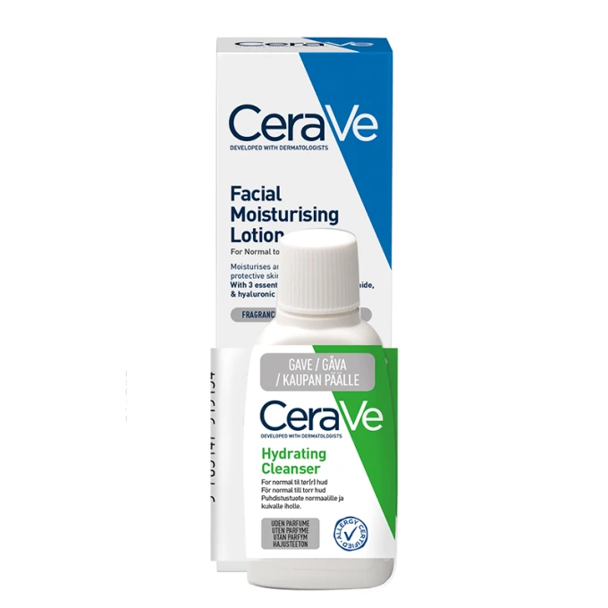 CeraVe Facial Moisturising Lotion Gåvopack 52 ml + 20 ml Cerave