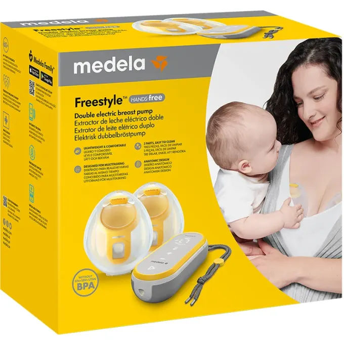 Medela Freestyle Hands-Free Elektrisk Dubbelbröstpump 1 st Medela