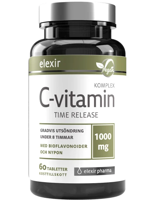 Elexir Pharma C-vitamin Time Release 1000 mg Elexir Pharma