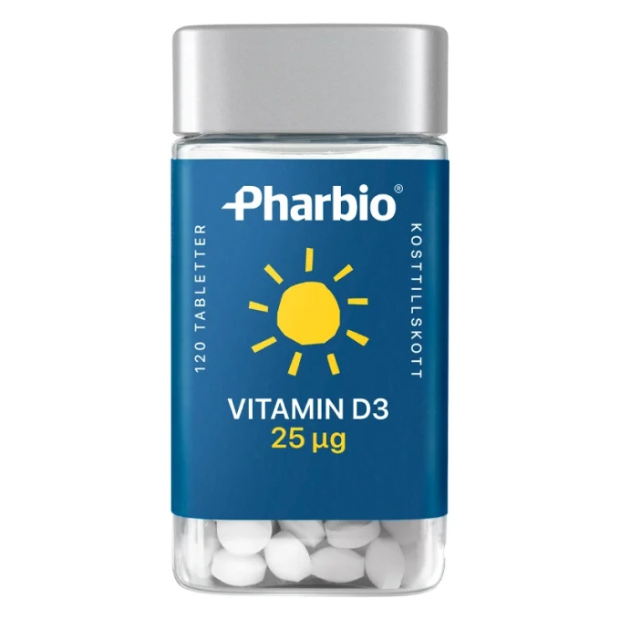 Pharbio Vitamin D3 25µg 120 st Pharbio