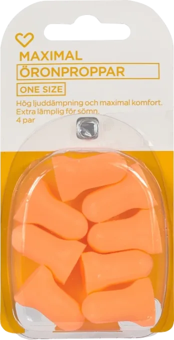 Hjärtats öronproppar maximal 4 par Hjärtats