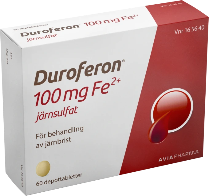 Duroferon® Depottablett 100mgFe2+ Blister, 60tabletter Duroferon