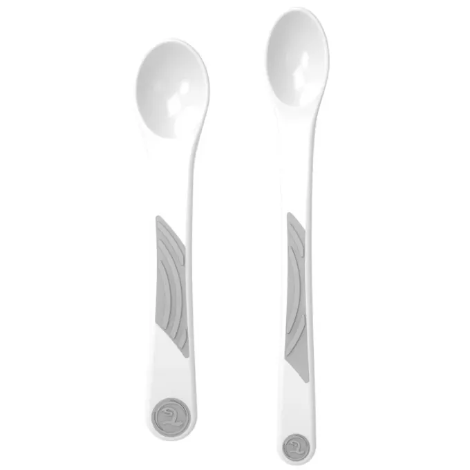 Twistshake 2 x Matsked 6 mån+ Vit Twistshake