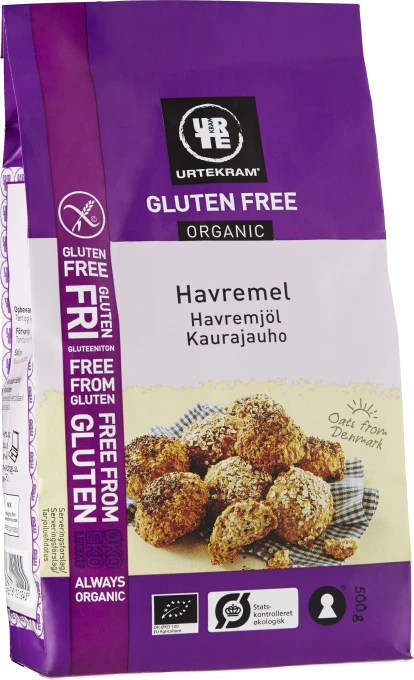 Urtekram glutenfri HAVREMJÖL Eko 500 g Urtekram