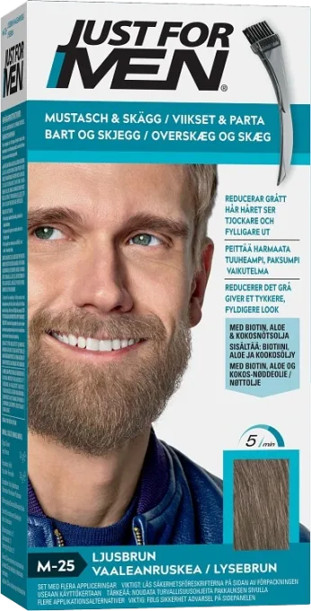 Just For Men Mustache & Beard Skäggfärg Light Brown Just For Men