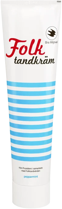 Folktandkräm Vuxen Frisk Pepparmint 100 ml Folktandkräm