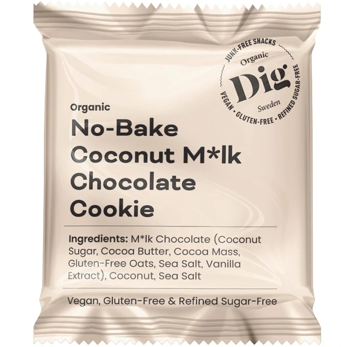 Dig No-Bake Coconut M*lk Chocolate Cookie 30 g Dig