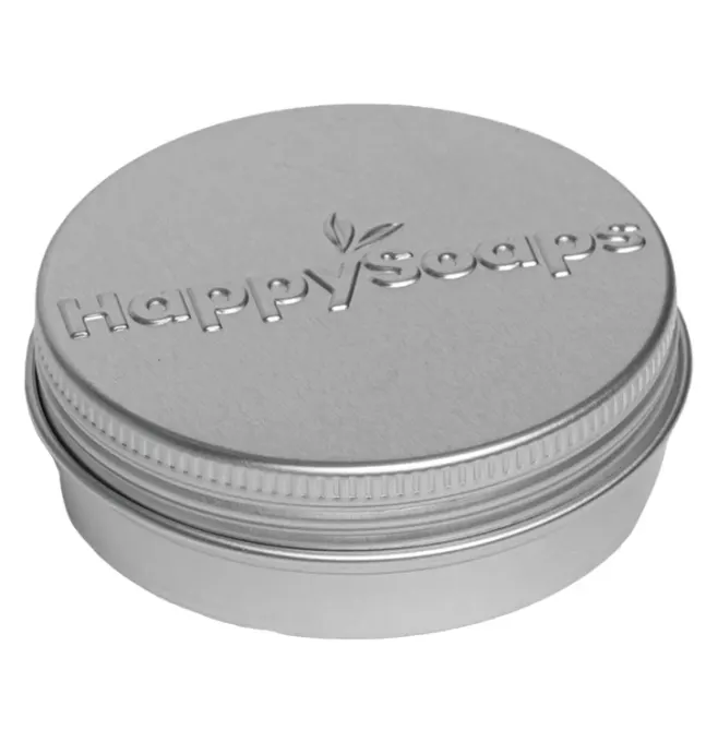 HappySoaps Happy Bar Storage and Travel Tin Round HappySoaps