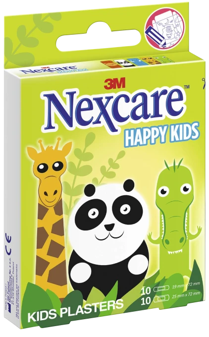 Nexcare Happy Kids Plåster 20 st Djur Nexcare