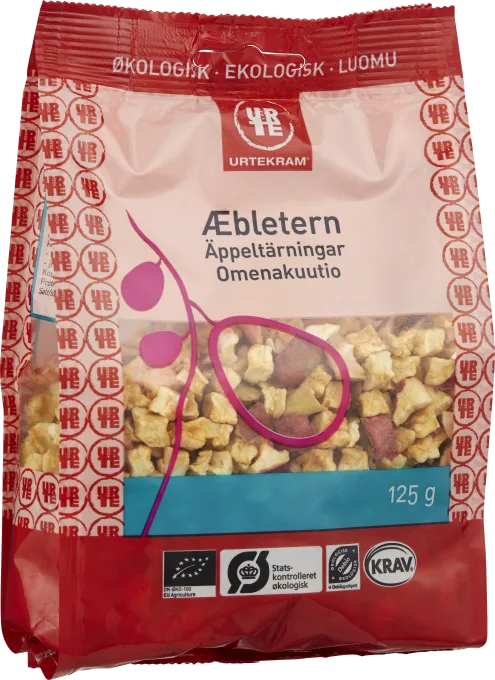 Urtekram Äppeltärningar Eko 125 g Urtekram