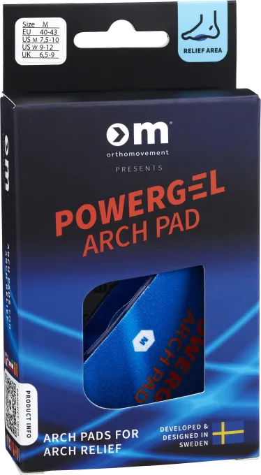 Ortho Movement Powergel Arch Pad Medium 40-43 Ortho Movement