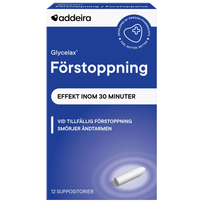 Addeira Glycelax Förstoppning 12 st suppositorium Addeira