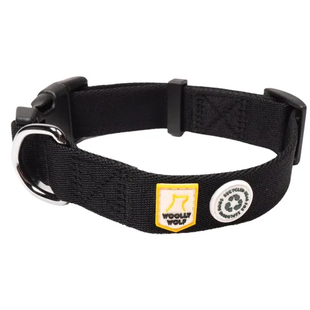 Woolly Wolf Halsband Raven Black 25-35 cm Woolly Wolf