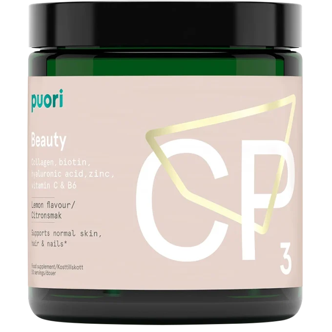 Puori CP3 Kollagen med vitaminer och mineraler Citron 185,2 g Puori
