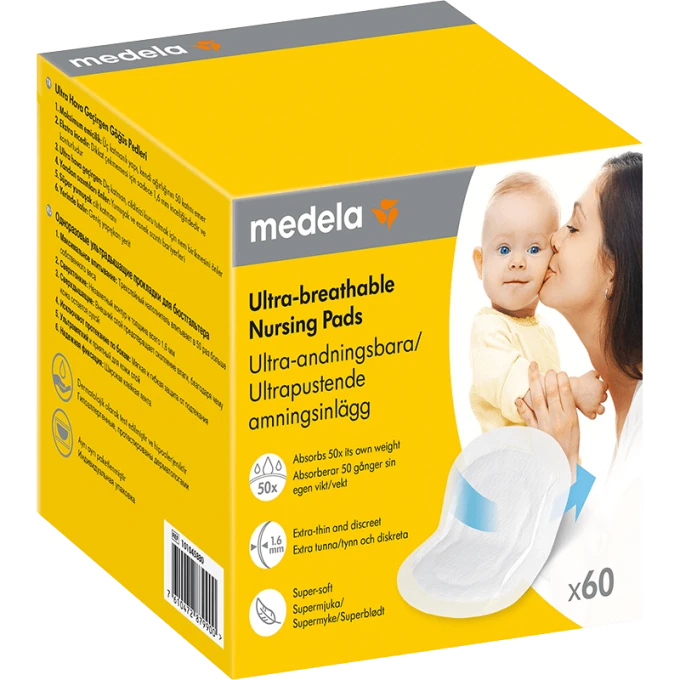 Medela Ultra-andningsbara amningsinlägg 60st Medela