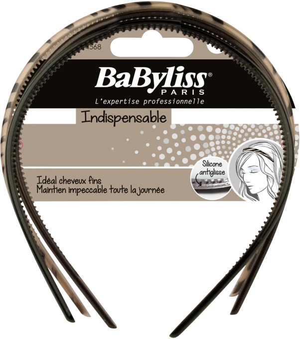 BaByliss Diadem Anti-Glid blandade färger 3 st BaByliss