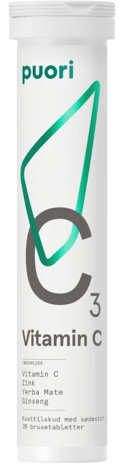 Puori C3 C-vitamin 20 brustabletter Puori