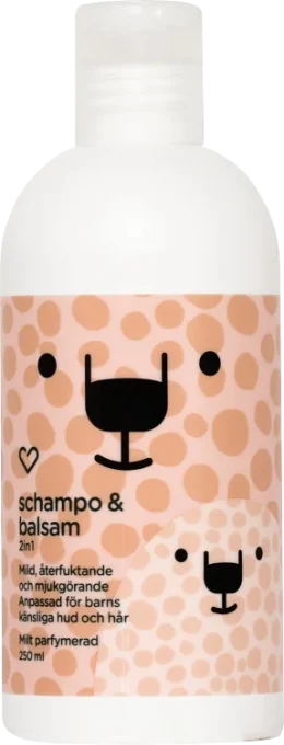 Hjärtats 2in1 Schampo & Balsam Milt parfymerad 250 ml Hjärtats