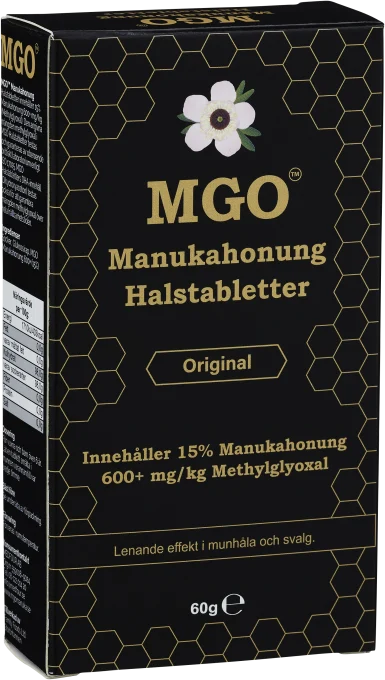 MGO Manukahonung 600+ Halstabletter Original 60 g Mgo