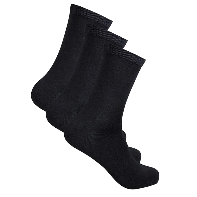 Life Wear Bambustrumpa med Komfortresår 3-pack Svart 37-39 Life Wear