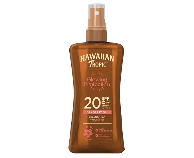 Hawaiian Tropic Glowing Protection Dry Oil Spray SPF 20, 200 ml Hawaiian Tropic