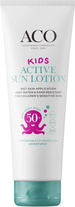 ACO Kids Active Sun Lotion SPF 50+ 250 ml ACO