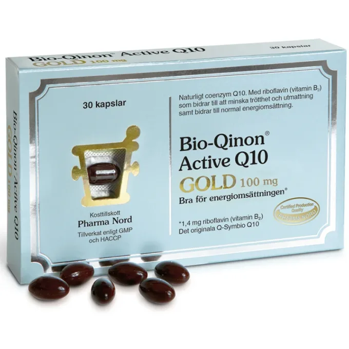 Pharma Nord Bio-Qinon Active Q10 Gold 100 mg 30 st Pharma Nord