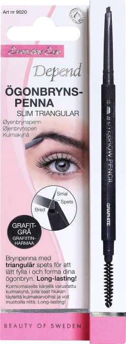 Depend Ögonbrynspenna Slim Triangel Grafitgrå Depend