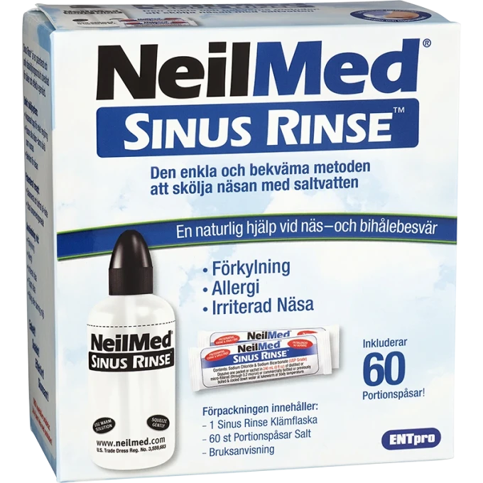 NeilMed Sinus Rinse Nässköljare med 60 saltpåsar NeilMed