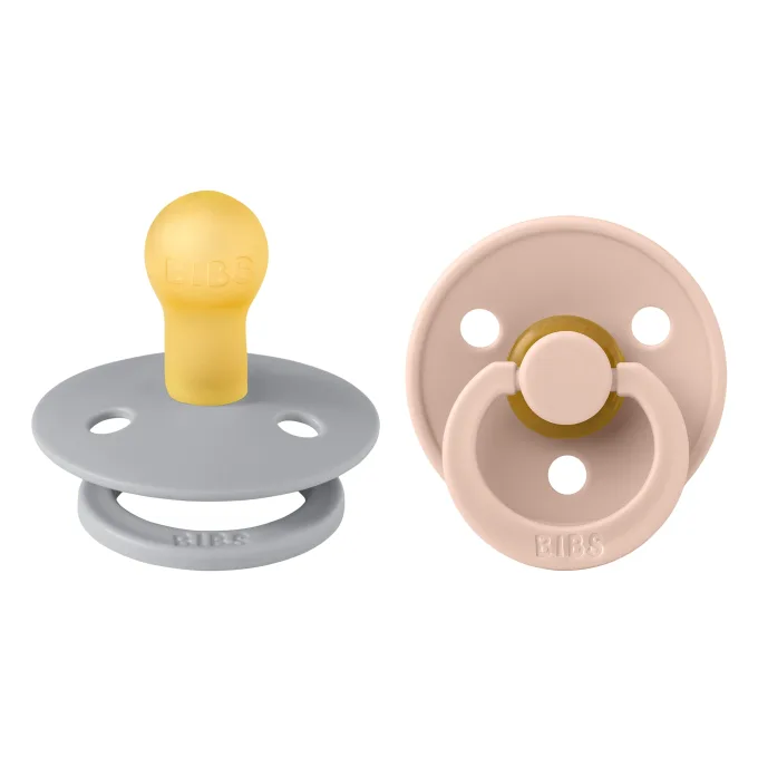 BIBS Colour Collection Napp Cloud / Blush 6-18 månader 2-pack Bibs