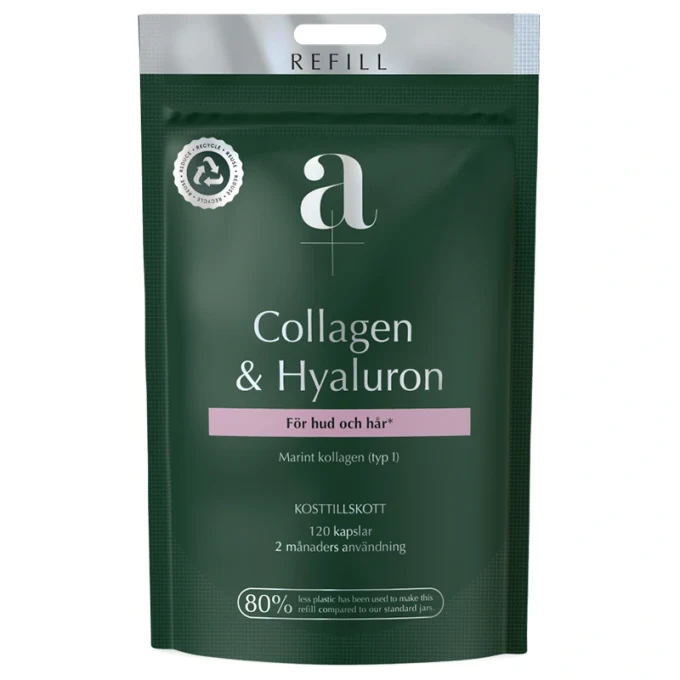 A+ Collagen & Hyaluron REFILL 120 kapslar A+