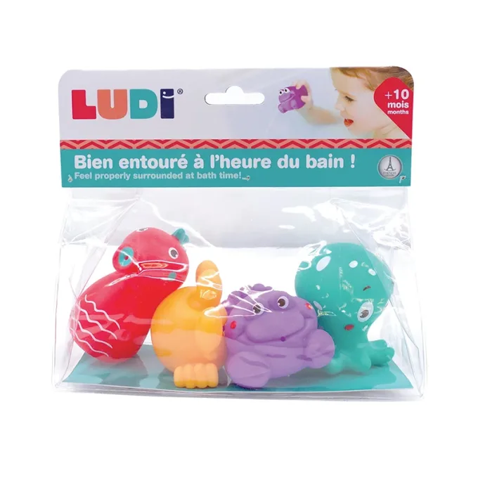 LUDI Badleksaker Havsdjur 4 st Ludi