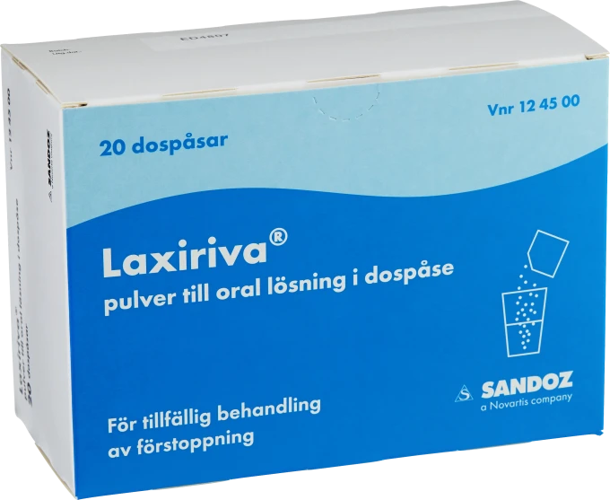 Laxiriva Pulver till oral lösning i dospåse 20 st Sandoz