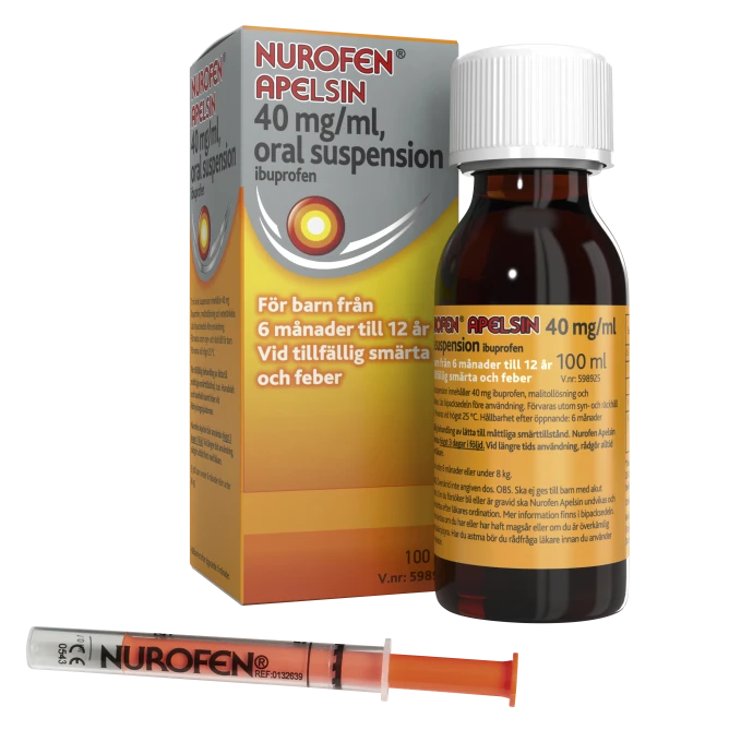 Nurofen Apelsin oral suspension 40 mg/ml 100 ml Nurofen