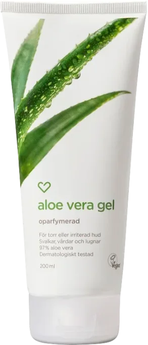 Hjärtats Aloe Vera gel Oparfymerad 200 ml Hjärtats