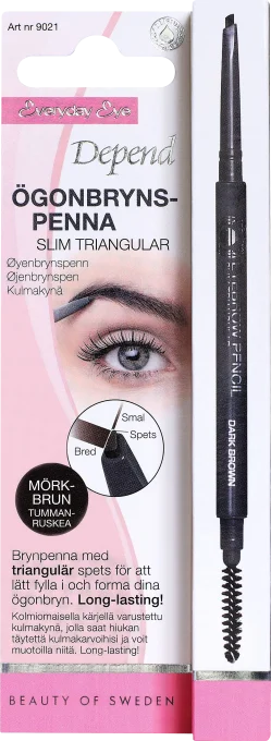 Depend Ögonbrynspenna Slim Triangel Mörkbrun Depend