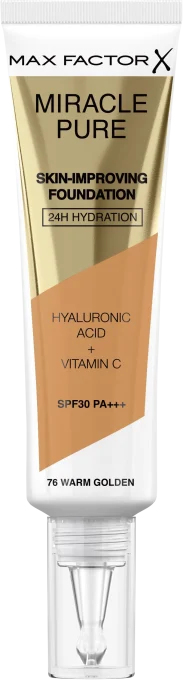 Max Factor Miracle Pure Foundation 76 Warm Golden Max Factor