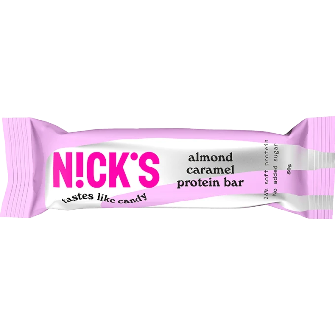 NICK'S Protein Bar Almond Caramel Nicks