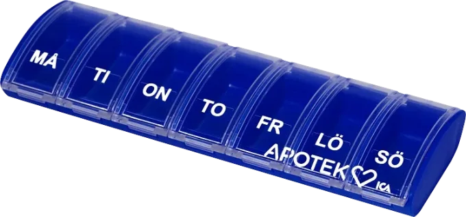 Hjärtats Doseringsask Mörkblå Hjärtats